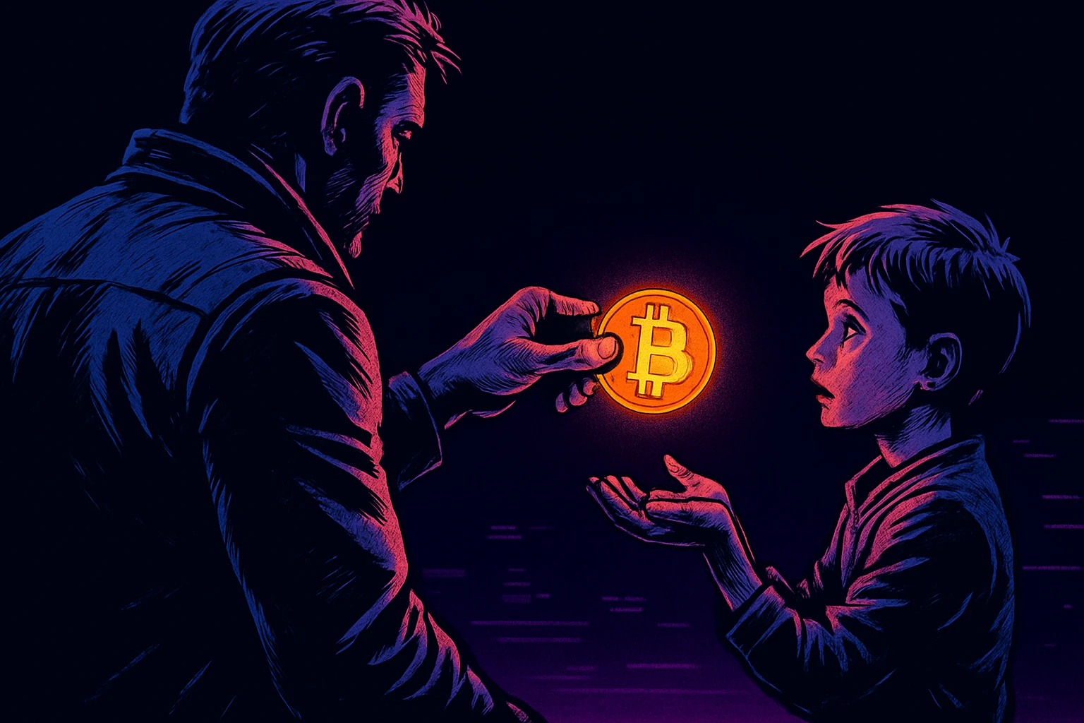 خططت لقضاء 20 عامًا في توفير 10 عملات بيتكوين لأطفالي، لكنني وجدت أن أصعب شيء لم يكن المال.
